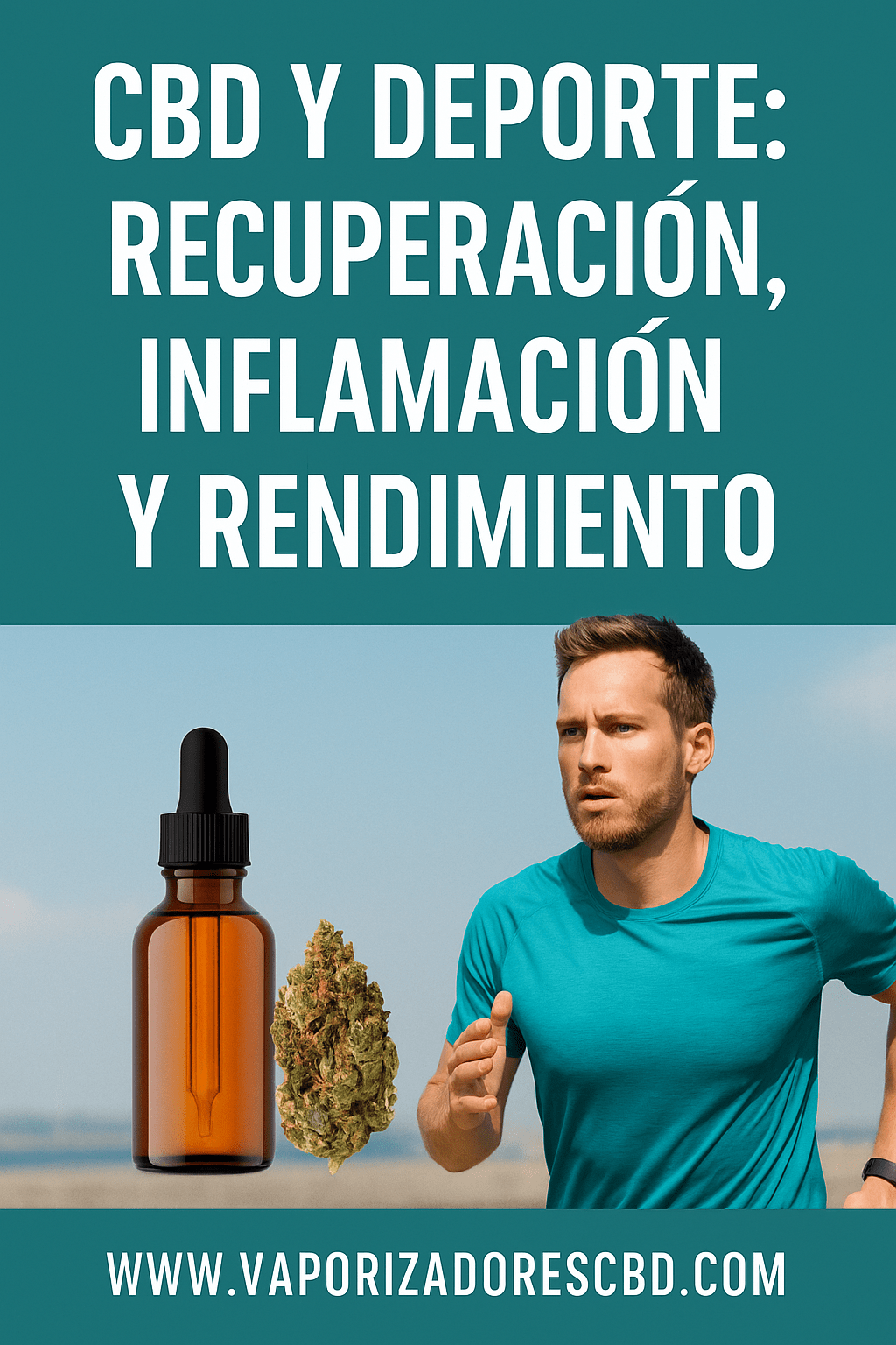 Imagen ilustrativa sobre el uso del CBD en el deporte para apoyar la recuperación muscular, la inflamación y el rendimiento físico.