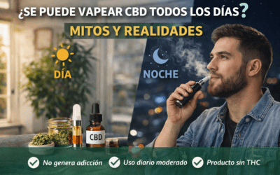 ¿Se puede vapear CBD todos los días? Mitos y realidades