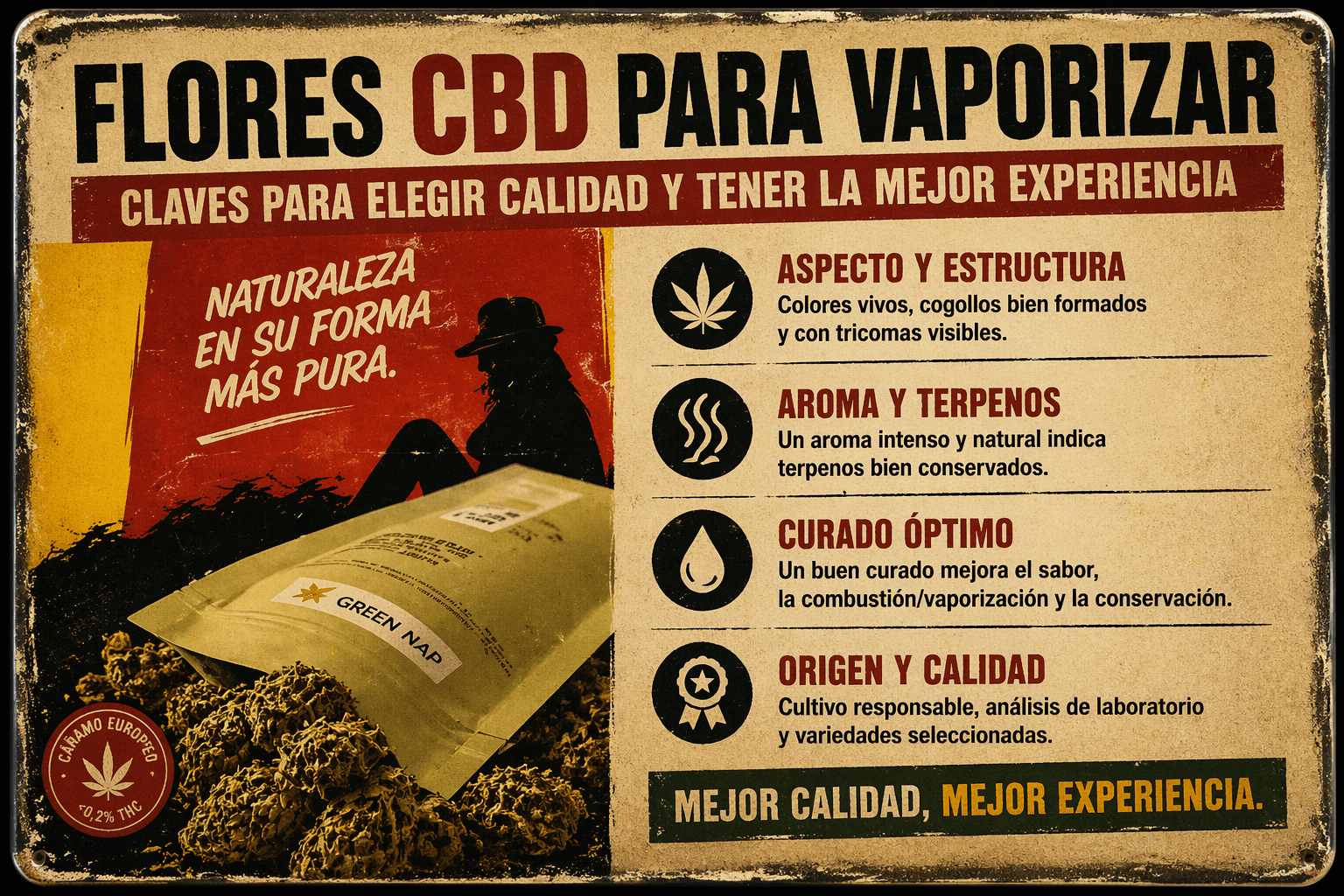 flores cbd para vaporizar calidad premium como elegir flores cbd mejores terpenos cogollos