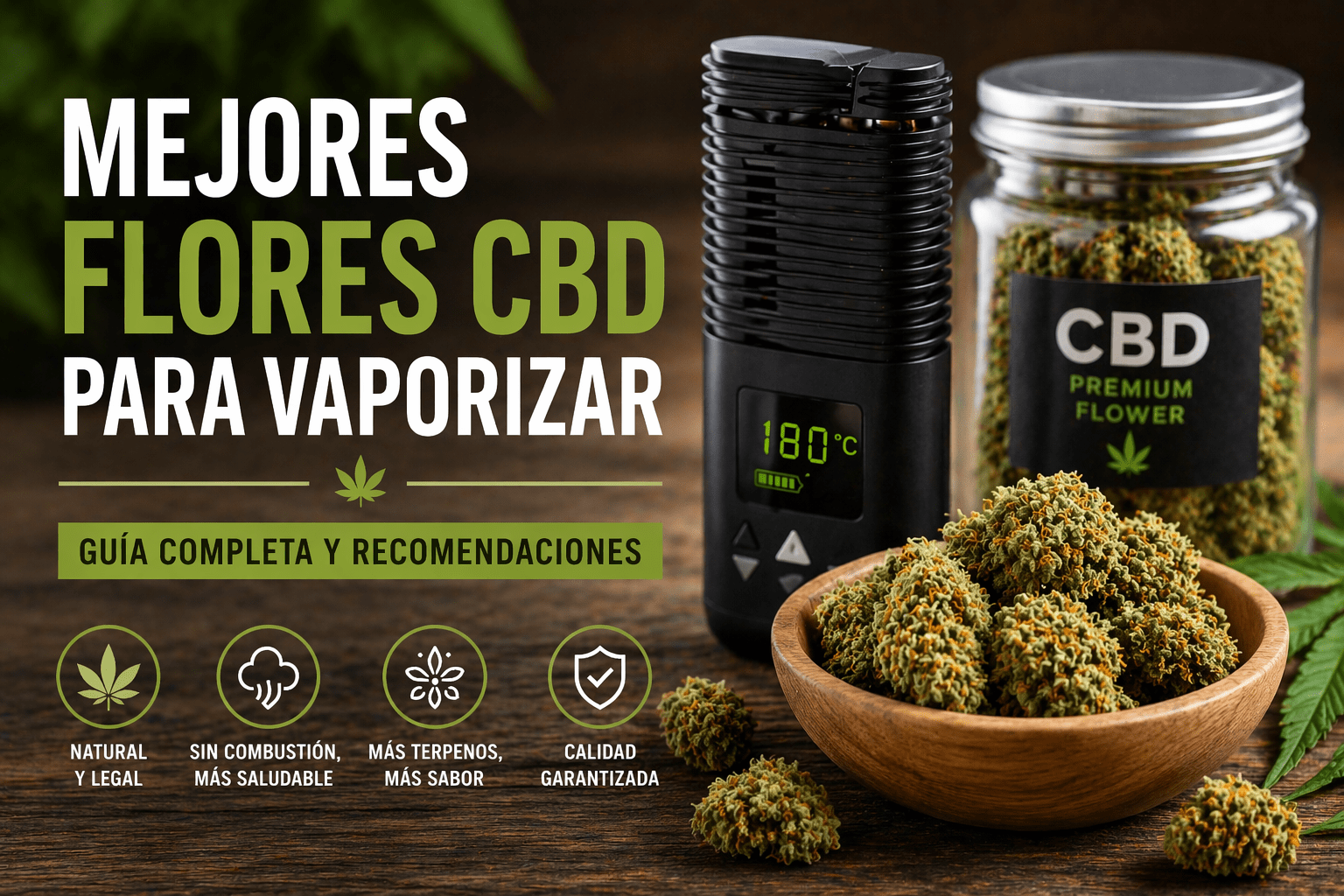 mejores flores cbd para vaporizar con vaporizador portátil