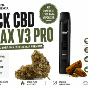 pack cbd vaporizador xmax v3 pro con flores cbd velvet y hash desert dust