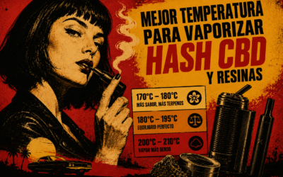 Mejor temperatura para vaporizar hash CBD y resinas