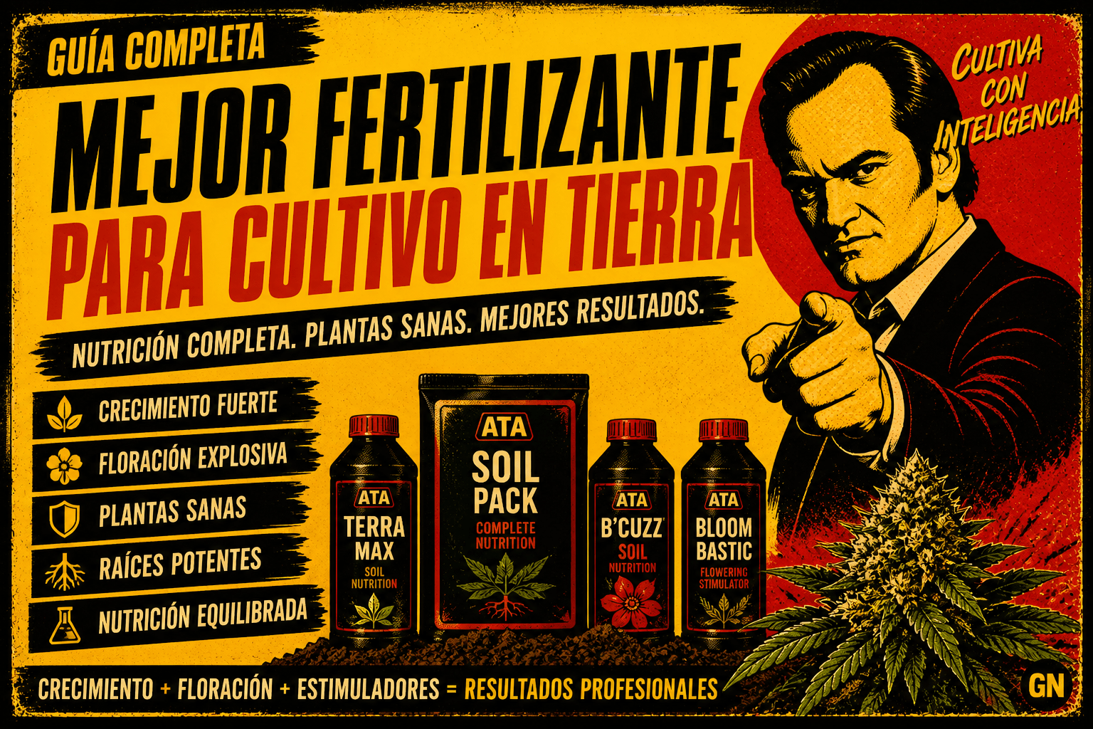 guia sobre mejor fertilizante para cultivo en tierra con nutrientes crecimiento y floracion plantas