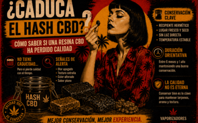 ¿Caduca el hash CBD? Conservación y duración de las resinas CBD