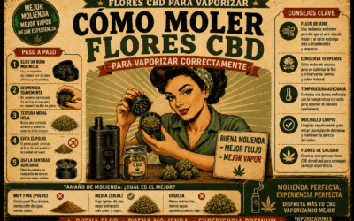 Cómo moler flores CBD para vaporizar correctamente