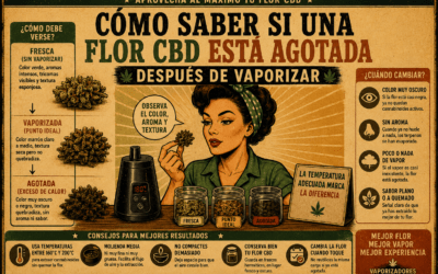 Cómo saber si una flor CBD está agotada después de vaporizar