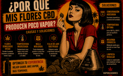 ¿Por qué mis flores CBD producen poco vapor? Causas y soluciones