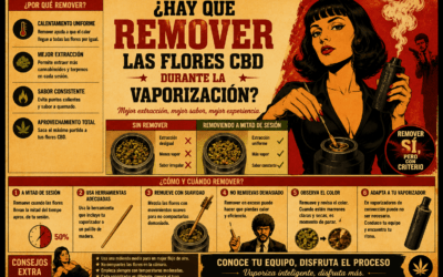 ¿Hay que remover las flores CBD durante la vaporización?